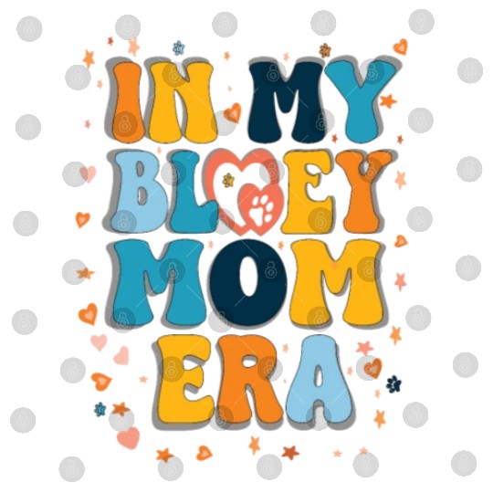 Women in My Mom Era Mama Dog Paw Funny Letter Digital Files