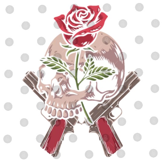 Skeleton Roses Guitar Skull Roses Guns Digital Files