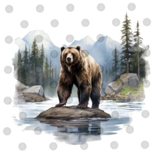 Grizzly Bear in the Wild Digital Files