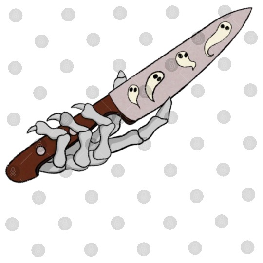 Skeleton Hand with Ghostly Dagger Theme Digital Files