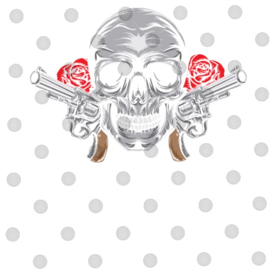 Skeleton Roses Guitar Skull Roses Guns Digital Files