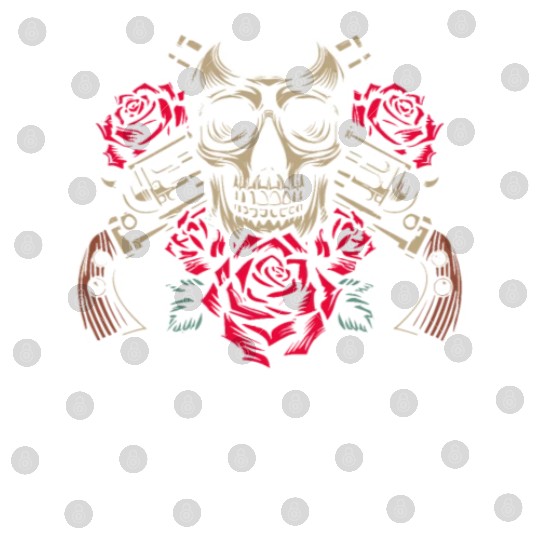 Skeleton Roses Guitar Guns Skull Roses Digital Files