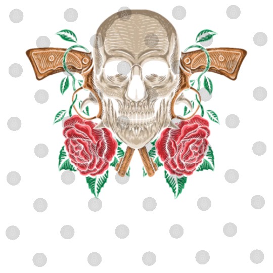 Skeleton Roses Guitar Guns Skull Roses Digital Files