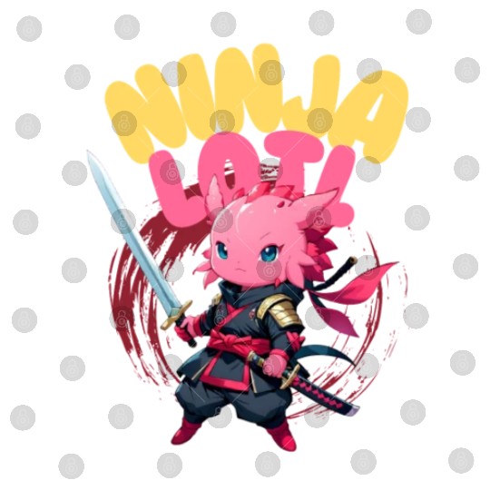 Kawaii Axolotl Ninja Digital Files