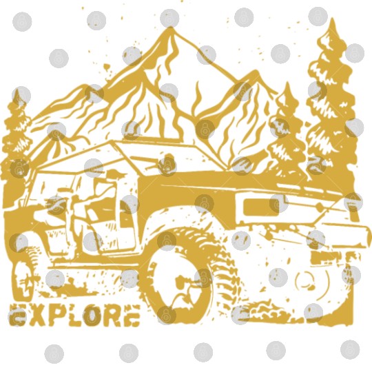 Jeep Car and Nature Mount Digital Files