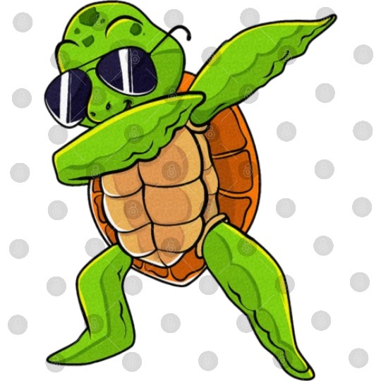 Dabbing Sea Turtle Animal Lover Save The Turtles Digital Files