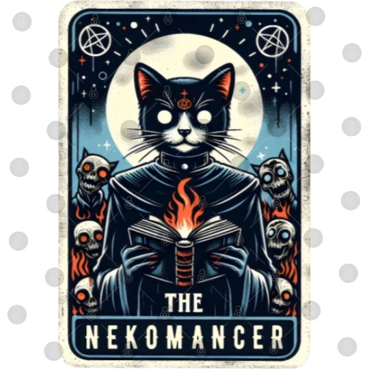 The Nekomancer Funny Tarot Necromancer Cat Pun Digital Files