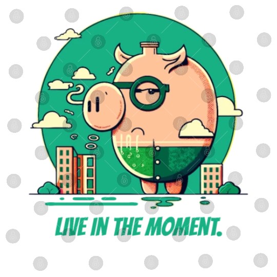 Live in the Moment Pig Digital Files