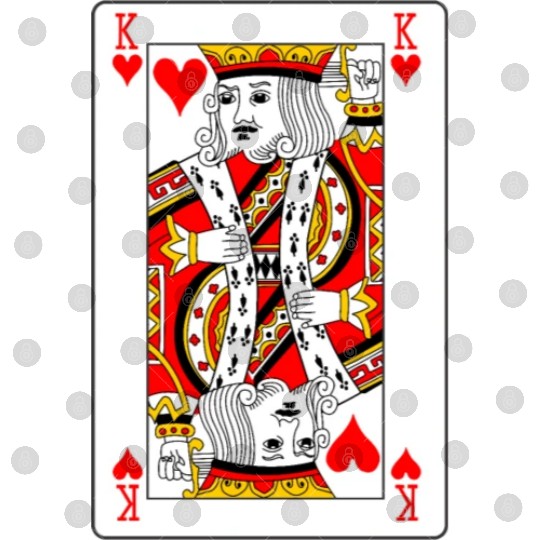King of Hearts Playing Card Digital Files