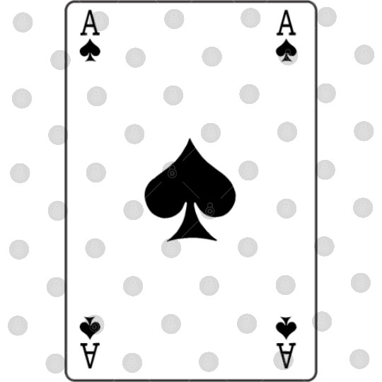 Spades Ace playing card Digital Files