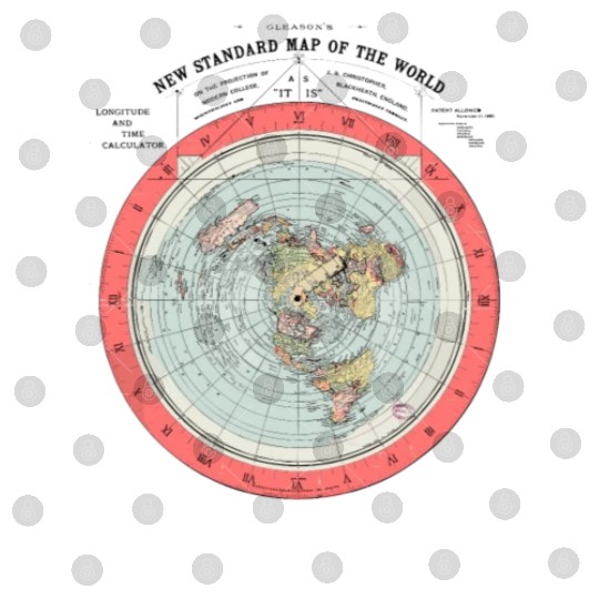 Flat Earth Theory World Map - Funny Conspiracy The Digital Files