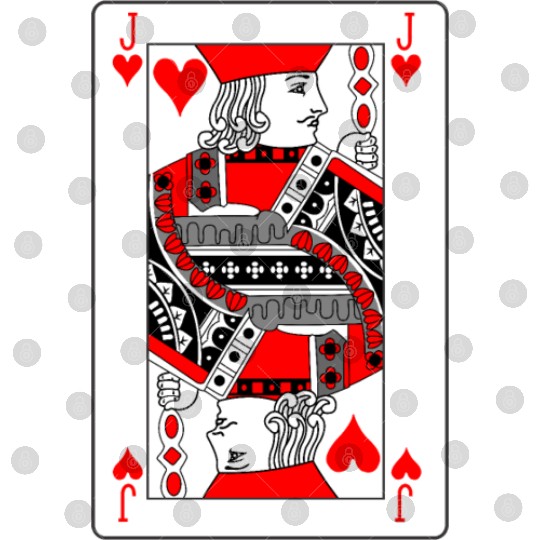 Jack Playing card hearts Digital Files