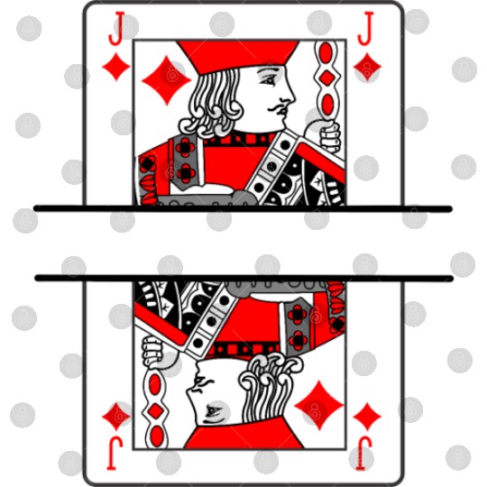 Playing card jack of diamonds with banner space Digital Files