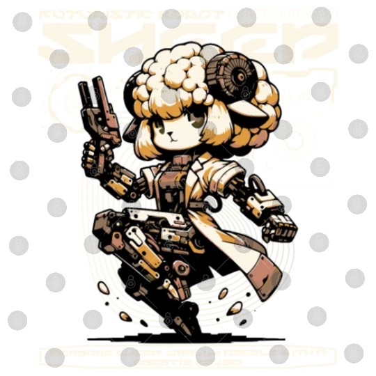 Aries Sheep Future Farm Animal Ram Robot Wool Digital Files