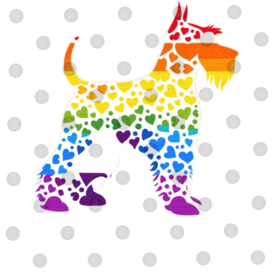 Miniature Schnauzer Rainbow LGBT Gay Pride Lesbian Digital Files