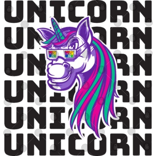 Unicorn with Sunglasses - A Fusion of Fantasy and Digital Files