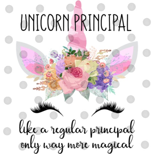 Principal Unicorn Principal of School Teacher Digital Files