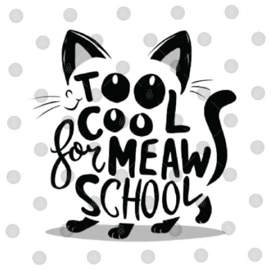 Cat typography Digital Files