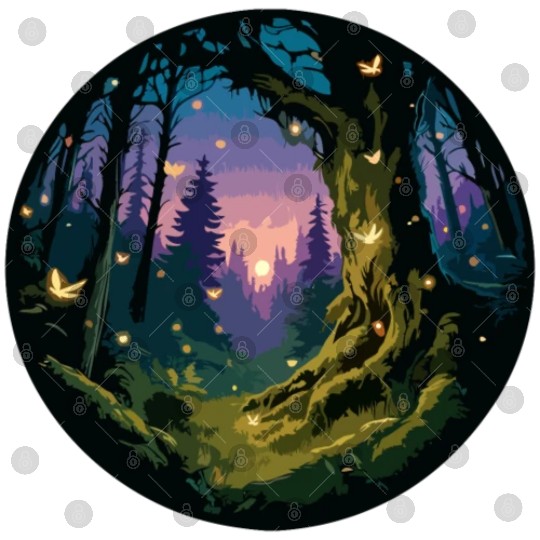 Enchanted Forest: Mystical Twilight Digital Files
