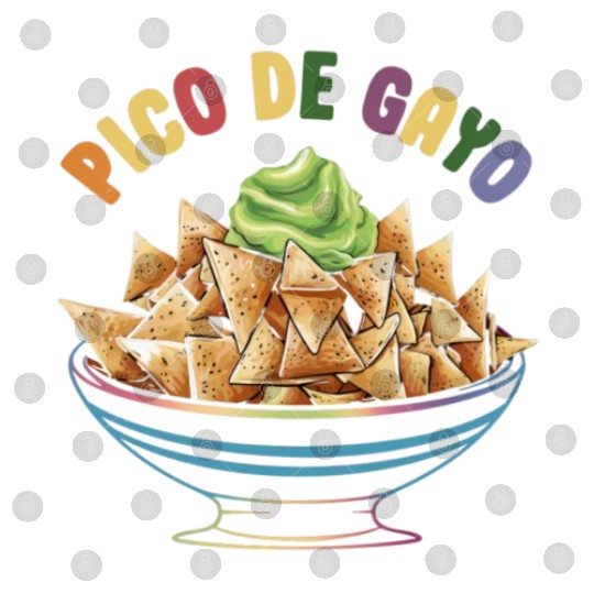 LGBT Pico De Gayo Funny Gay Pride Rainbow Digital Files