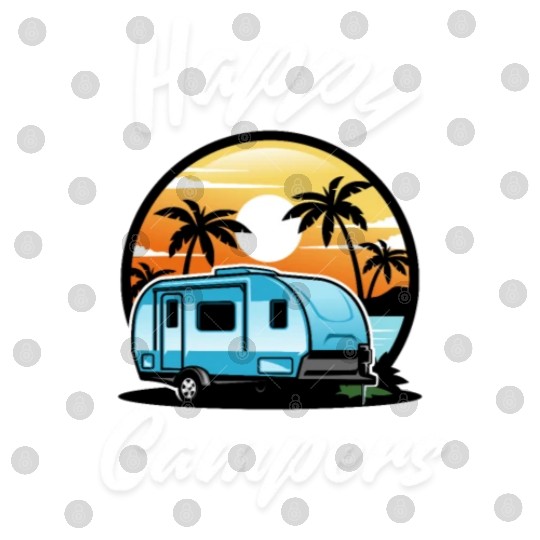 Funny Camping Hiking Lover Present Happy Camper Digital Files