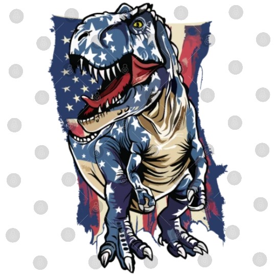 Patriot US USA Dino Trex Veterans Day 4th of July Digital Files
