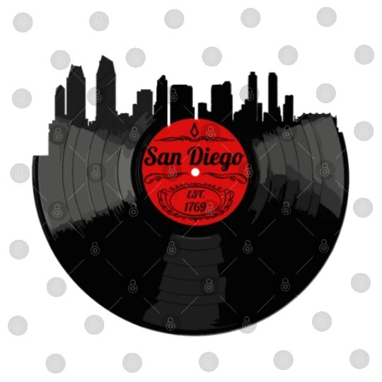 San Diego California Vintage CA Vinyl Record Digital Files