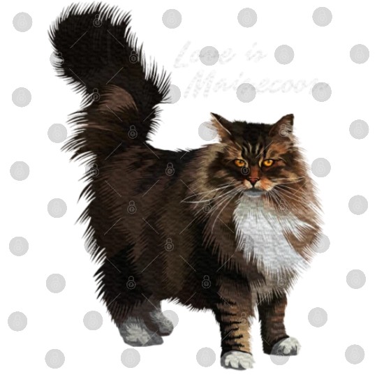 Love is Maine cat Digital Files