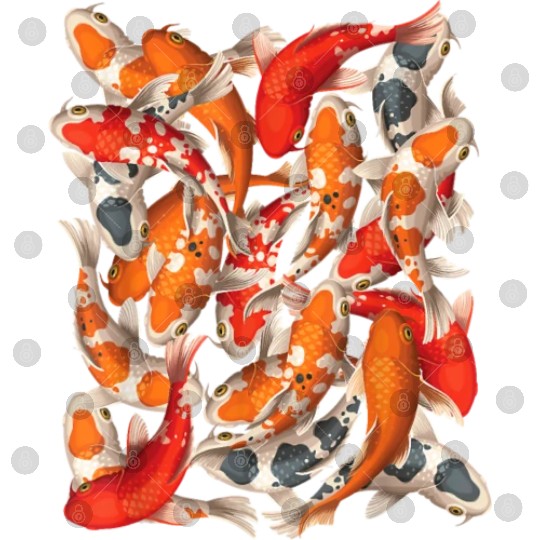 Japanese Asian Koi Fish Carp Nishikigoi Fish Art T Digital Files
