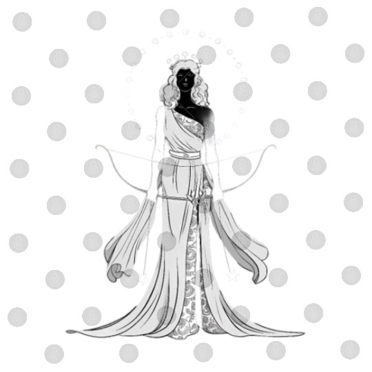 Greek moon goddess Artemis Digital Files