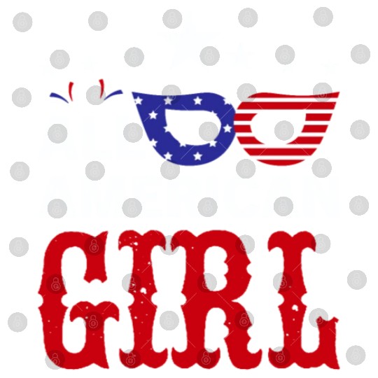All American girl US Independent day Digital Files