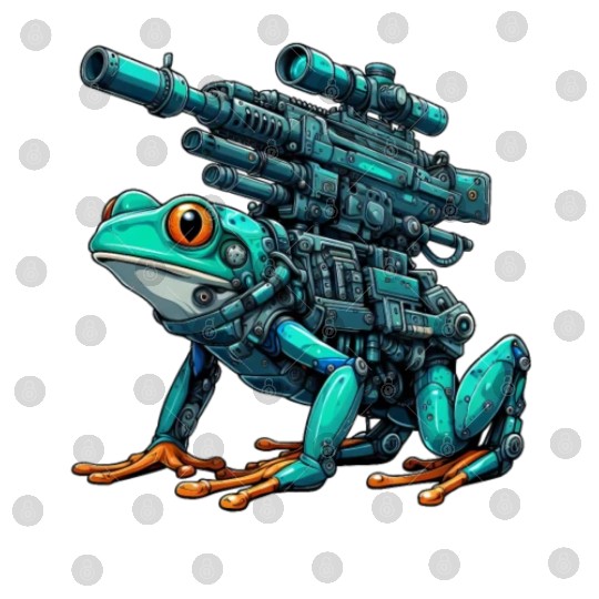 Frog Robot Mech Cyborg Future Digital Files