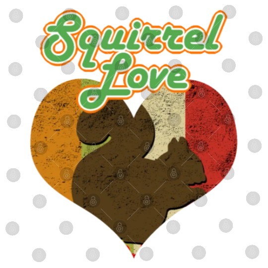 Squirrel Love Vintage Heart Chipmunks Animal Lover Digital Files