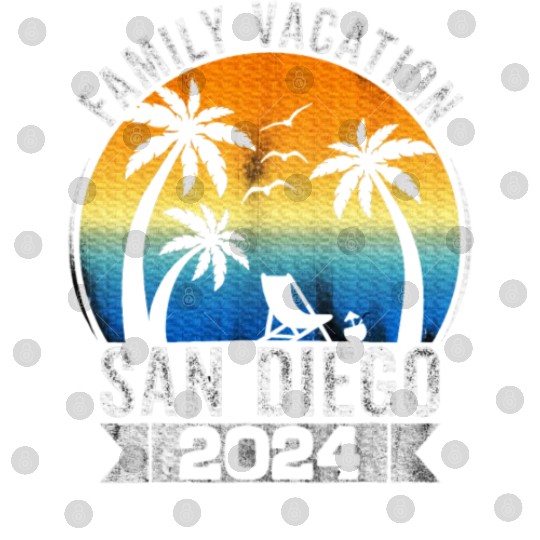 Family Vacation 2024 San Diego Summer Matching Digital Files