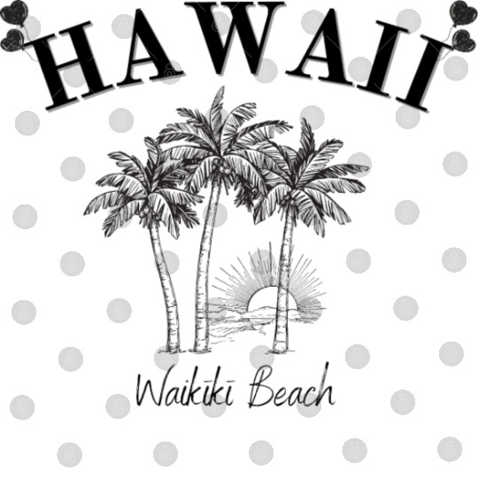 Hawaii - USA - Honolulu - Waikiki Beach - Souvenir Digital Files