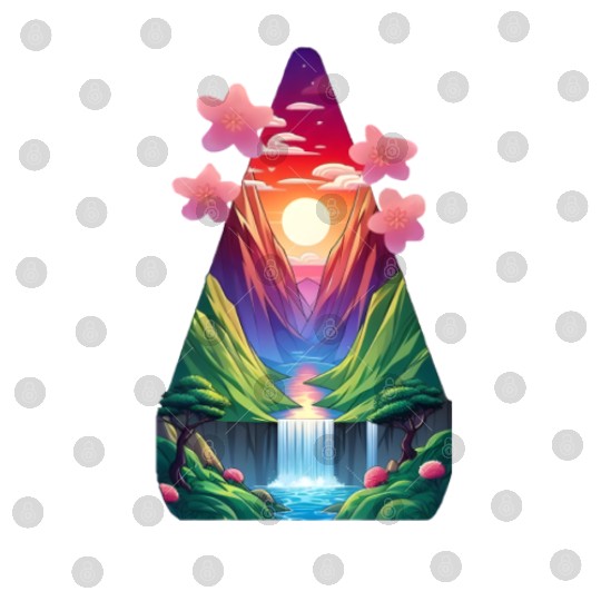 sunrise waterfall scenery Digital Files