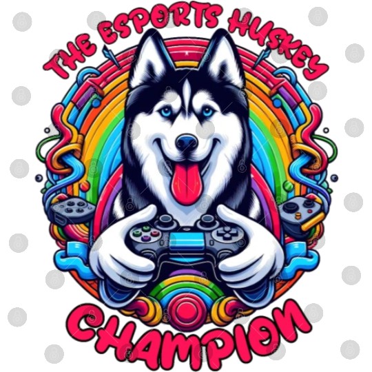 Power Play Pup - The Esports Husky Champion Digital Files