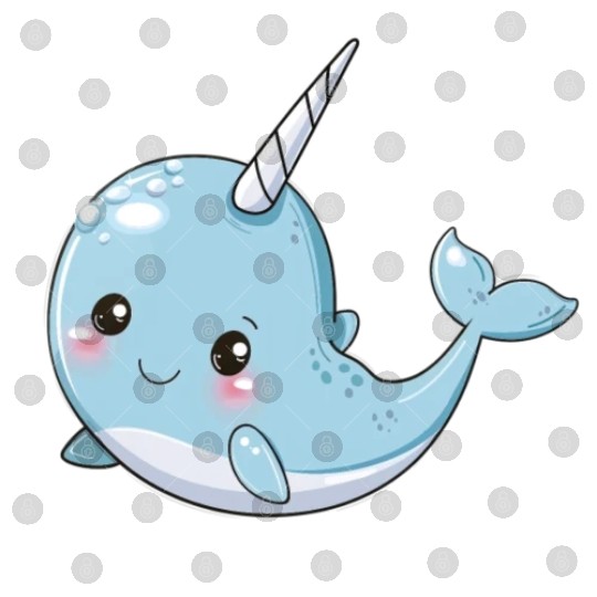 Adorable Narwhal Fantasy Encounter Digital Files