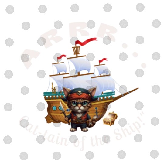 ARRR... Cat-tain of the Ship! - Pirate Cat Digital Files