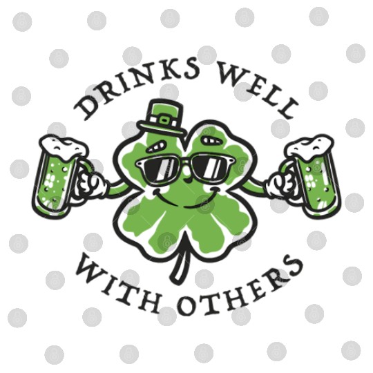 Drinks Well Funnyin St. Pattys Day Drinking Digital Files