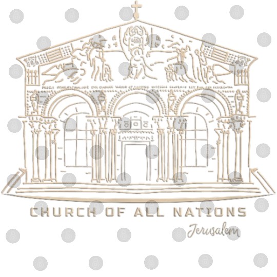 Jerusalem Church Nations Drawing Digital Files