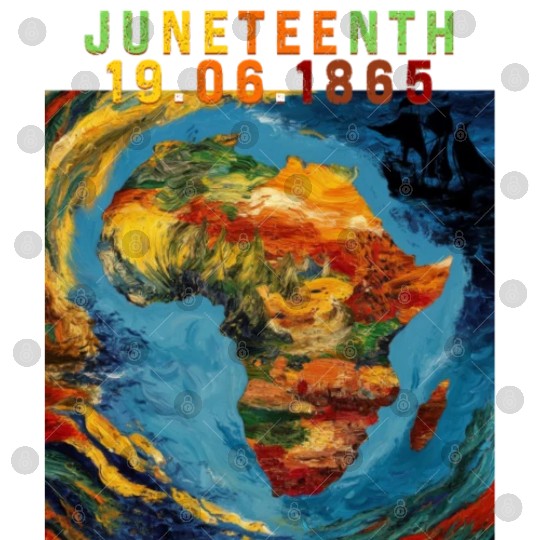 Juneteenth 1865 Africa Map Digital Files
