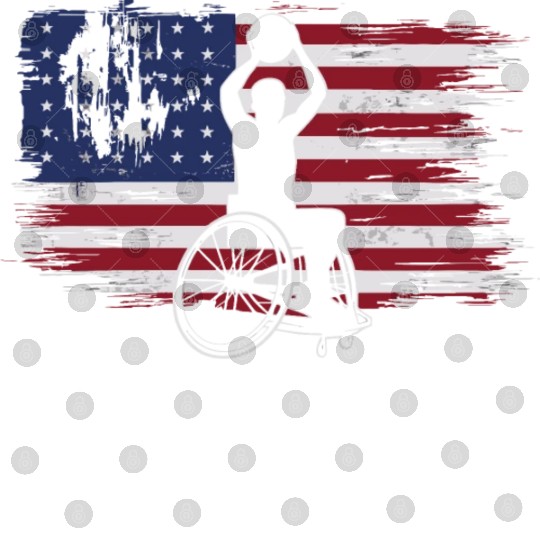 US Flag Wheelchair Basketball Digital Files