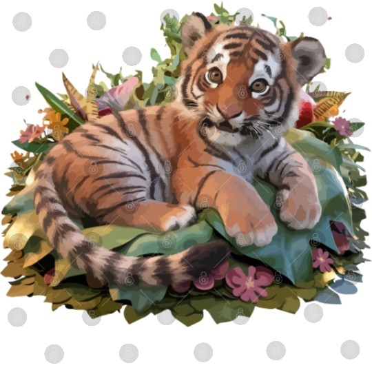 cute baby tiger Digital Files