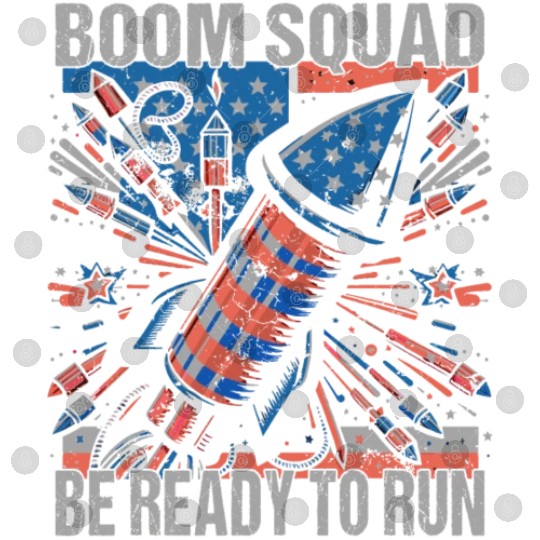 Boom Squad Be Ready To Run 4th of July Fireworks Digital Files