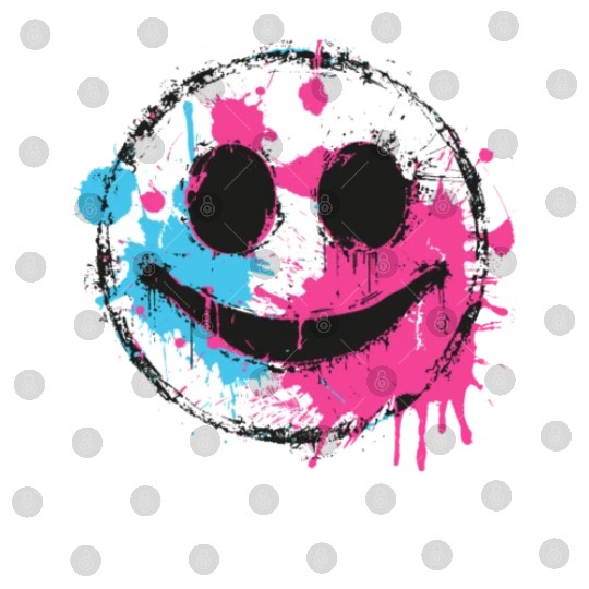 Graffiti Smiley Face - Urban Street Art Digital Files