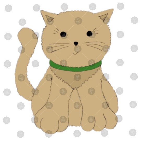 Cute Little Brown Kitty Cat Digital Files