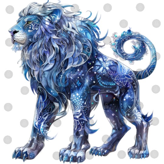 Celestial Lion Images, Mystical Lion, Night sky Digital Files