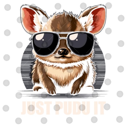 Cute Pudu Deer South America cartoon deer nature Digital Files