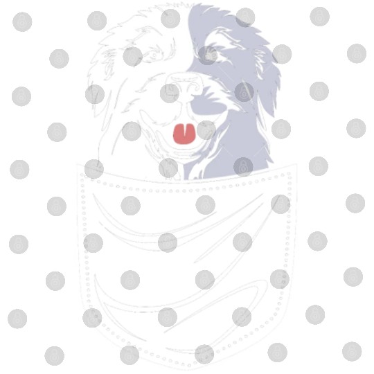 Dog In A Pocket Pet Lover Cute Great Pyrenees Digital Files